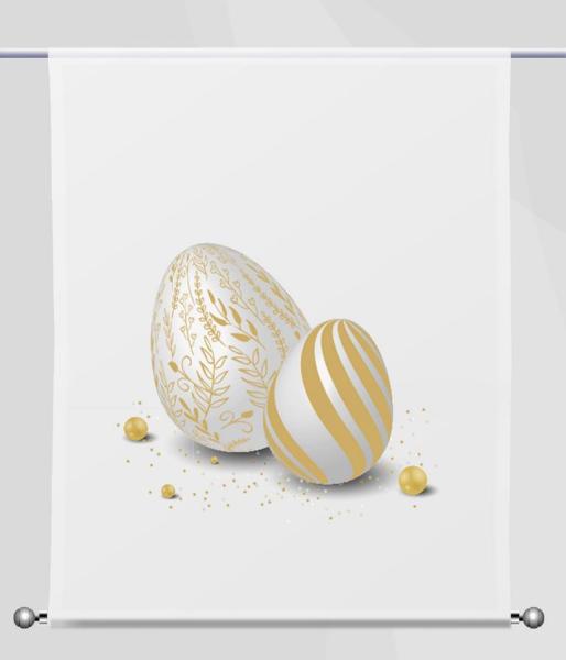 Ostern-moderna Xtra gold, Scheibenhänger eckig